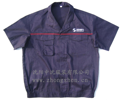 批發(fā)定制定做夏季滌棉防靜電工作服工裝制服 工衣 勞保工作服