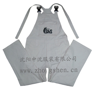 定制定做純棉防靜電背帶褲 沈陽工作服 防護(hù)服 勞保服