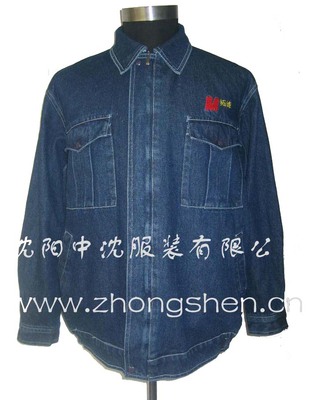 全棉牛仔布防靜電工作服