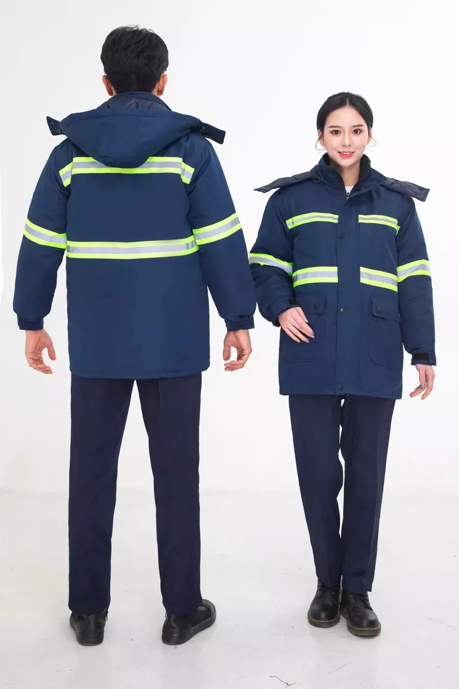 藏蓝色环卫系列反光条春夏秋冬七件套,沈阳环卫工作服,沈阳中沈服装